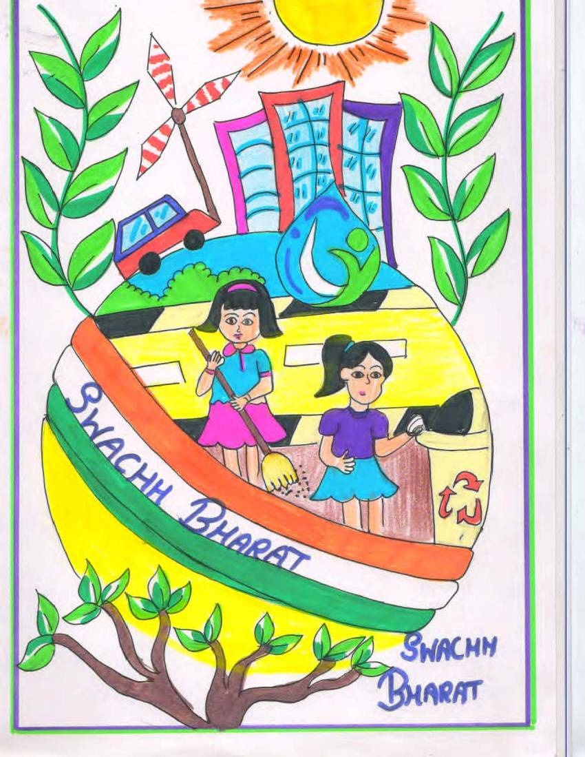 PAINTING COMPETITION ON SWACHH BHARAT :: Shishu Niketan Public School