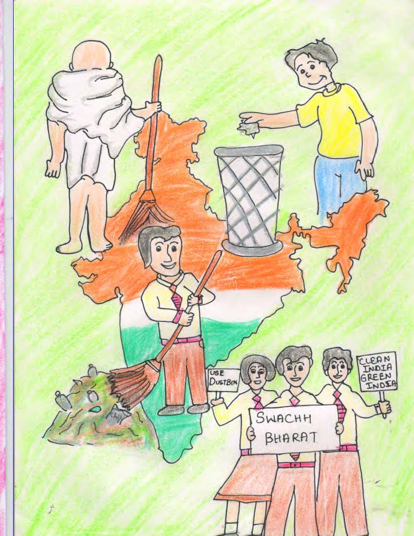 PAINTING COMPETITION ON SWACHH BHARAT :: Shishu Niketan Public School